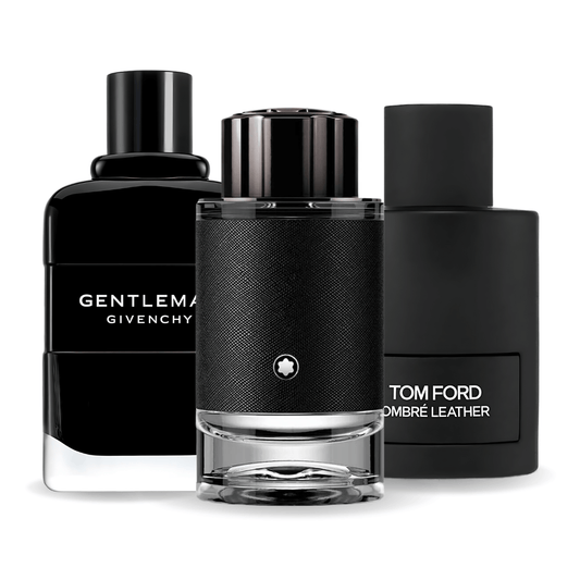 SET DI 3 PROFUMI: TOM FORD OMBRE LEATHER, GIVENCHY GENTLEMAN, MONTBLANC EXPLORER 100ML