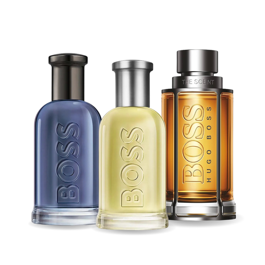 SET DI 3 PROFUMI: BOSS BOTTLED, BOSS THE SCENT, BOSS BOTTLED INFINITE 100ML