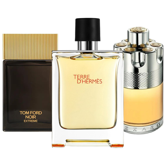 SET DI 3 PROFUMI: TERRE D'HERMÈS, AZZARO WANTED, TOM FORD NOIR EXTREME 100ML